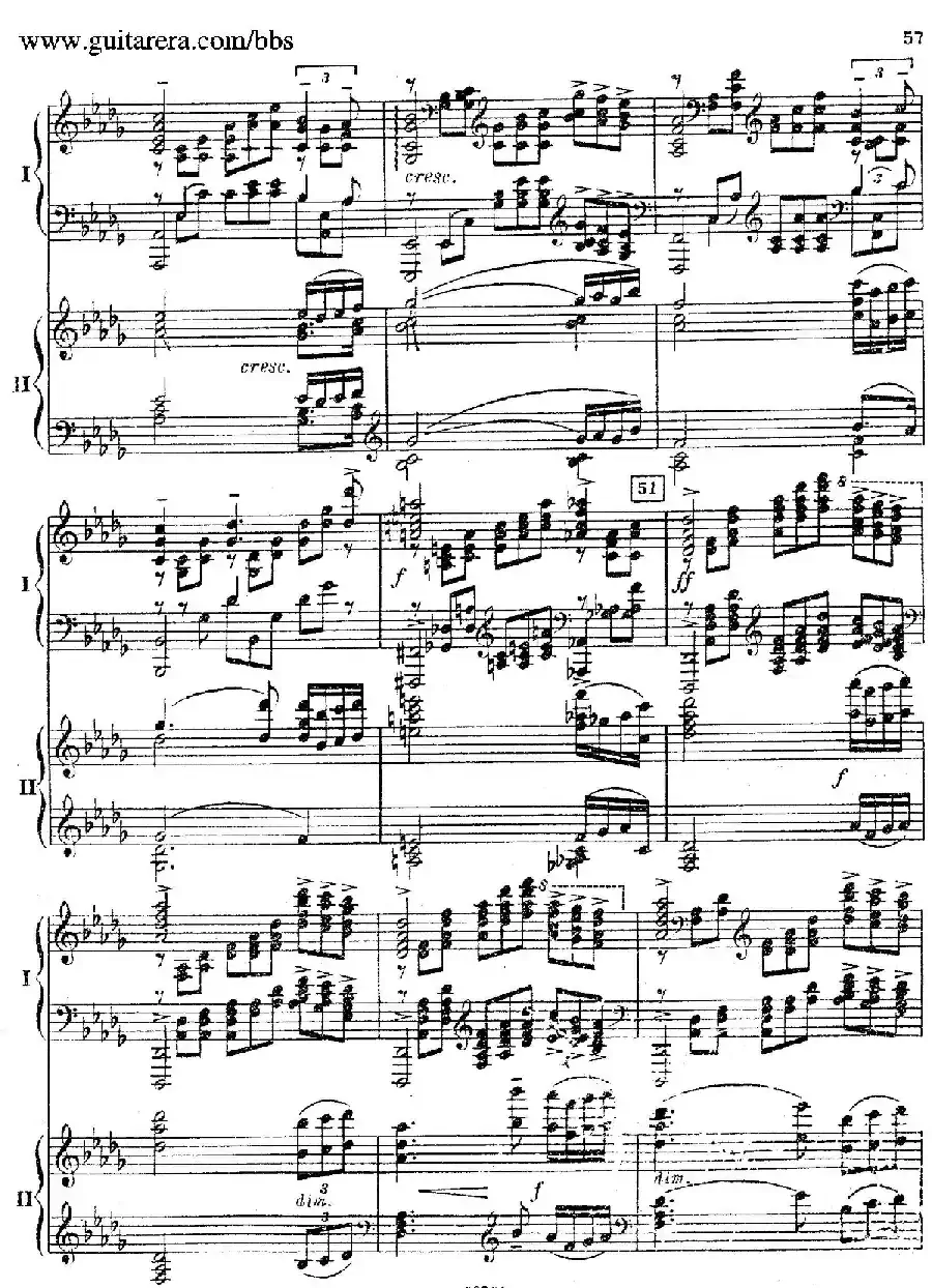 Rhapsody On A Theme Of Paganini Op.43(帕格尼尼主题狂想曲·双钢琴)(P41——60)