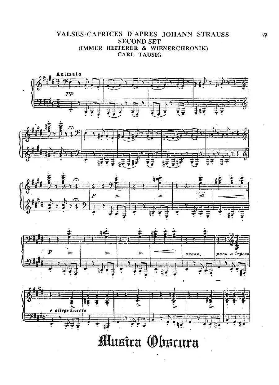 5 Valses Caprices(5首随想圆舞曲·第2集)