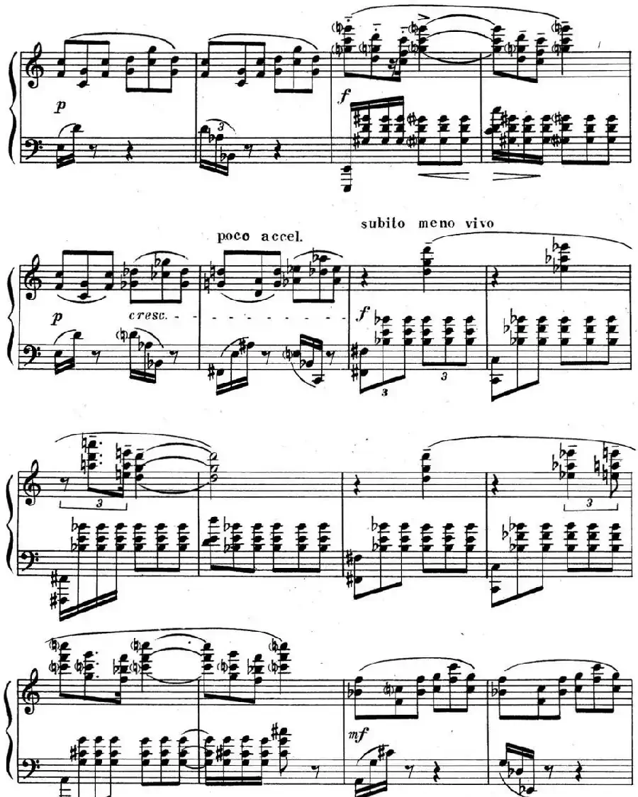 斯克里亚宾 钢琴练习曲 Op.65 No.3