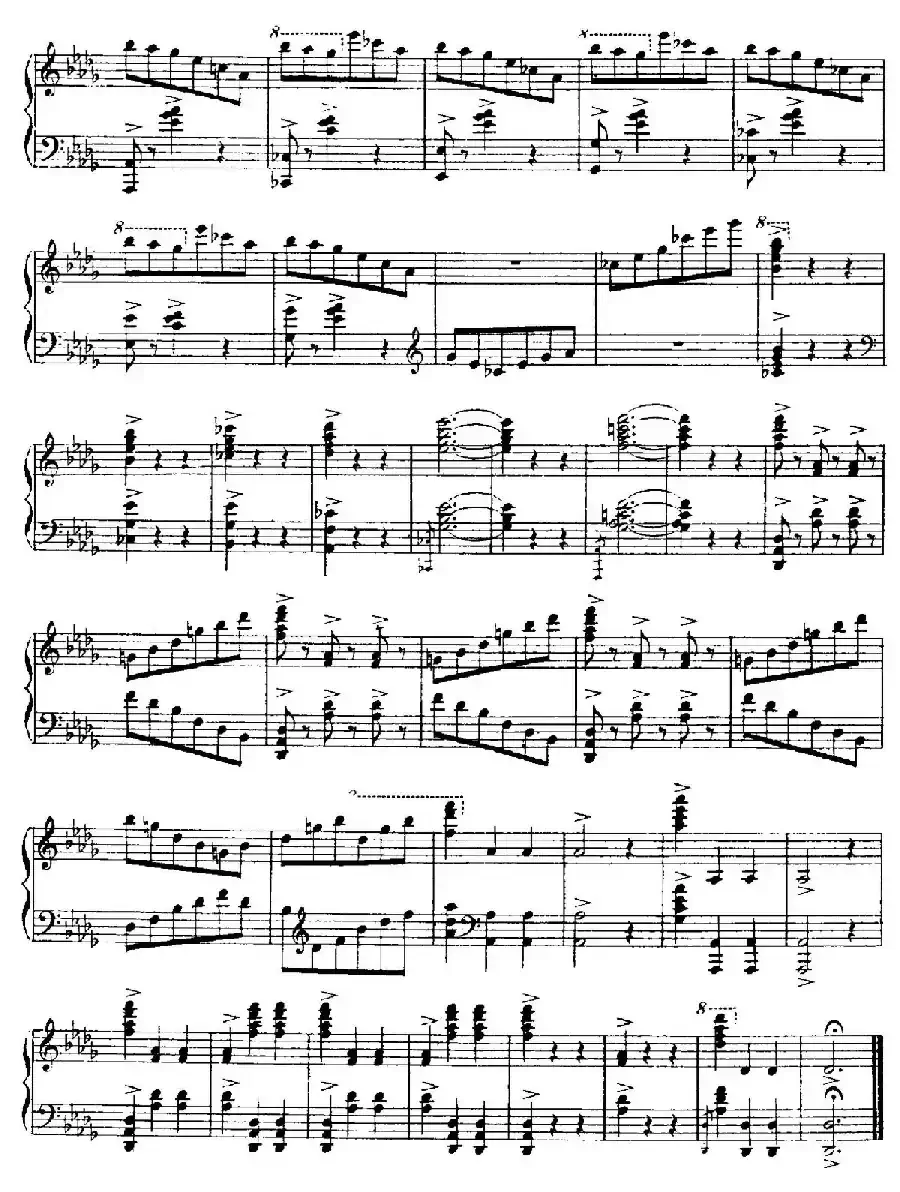 4 Valses Caprice(4首随想圆舞曲)(Op.38 No. 2 in D-flat)