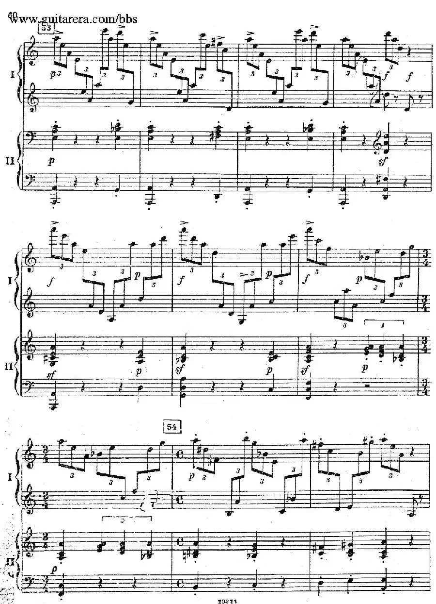 Rhapsody On A Theme Of Paganini Op.43(帕格尼尼主题狂想曲·双钢琴)(P41——60)