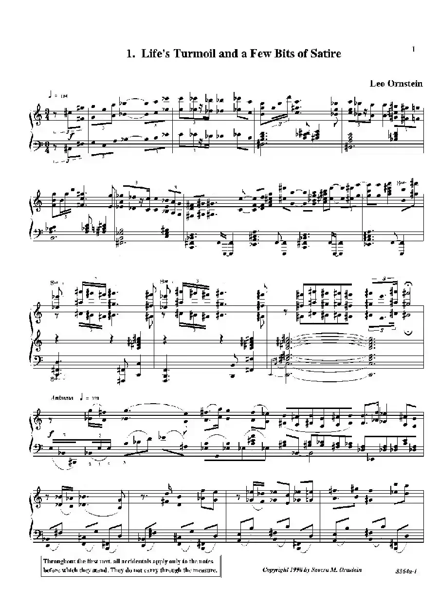 Piano Sonata No.8(第八钢琴奏鸣曲)(1)