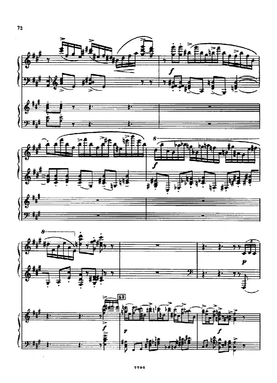 升f小调第一钢琴协奏曲 Op.1(双钢琴版)