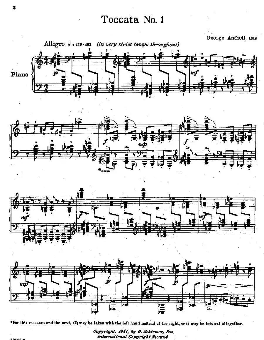 2 Toccatas(2首托卡塔)(No.1)