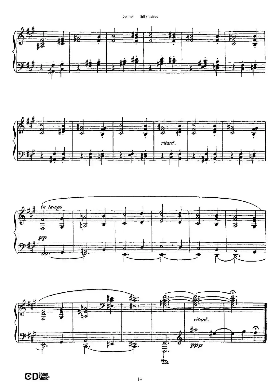 12 Silhouettes Op.8(12首剪影·5)