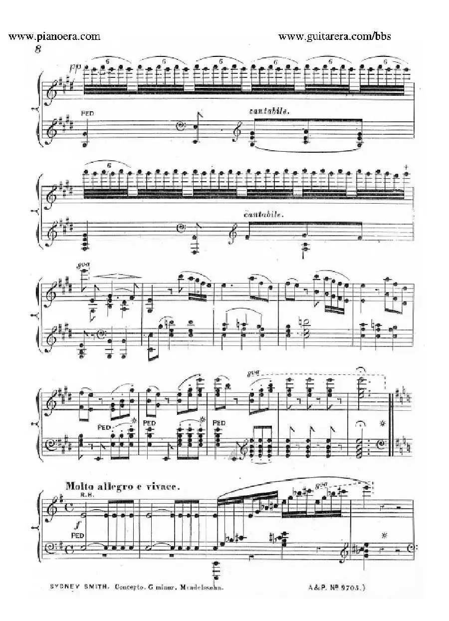 Piano Concerto No.1 in g Minor Op.25(g小调第一钢琴协奏曲·钢琴独奏)
