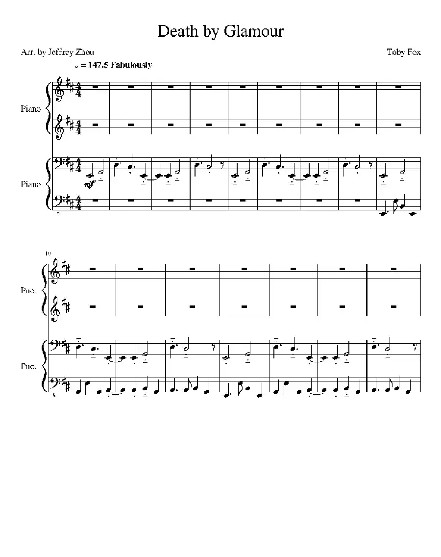 Death By Glamour(Duet)