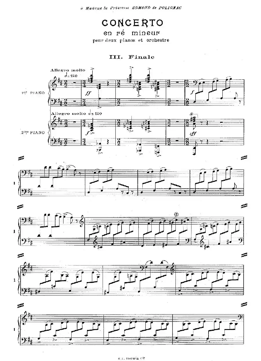 Concerto for 2 Pianos in d Minor(d小调双钢琴协奏曲· 第三乐章)