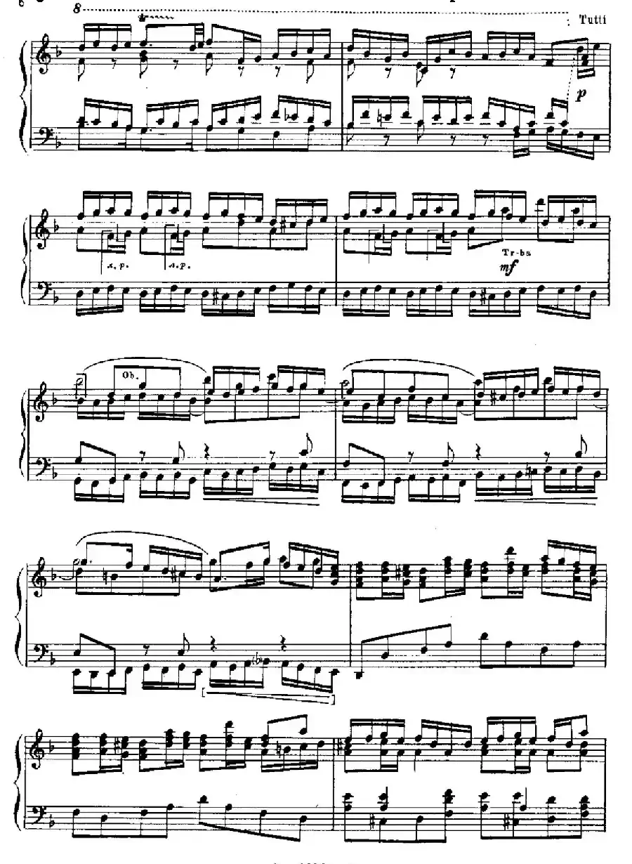 Brandenburg Concerto No.2 in F Major BWV.1047(F大调第二勃兰登堡协奏曲·钢琴独奏版)