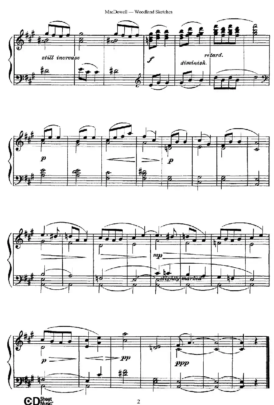Woodland Sketches Op.51(森林素描·1)