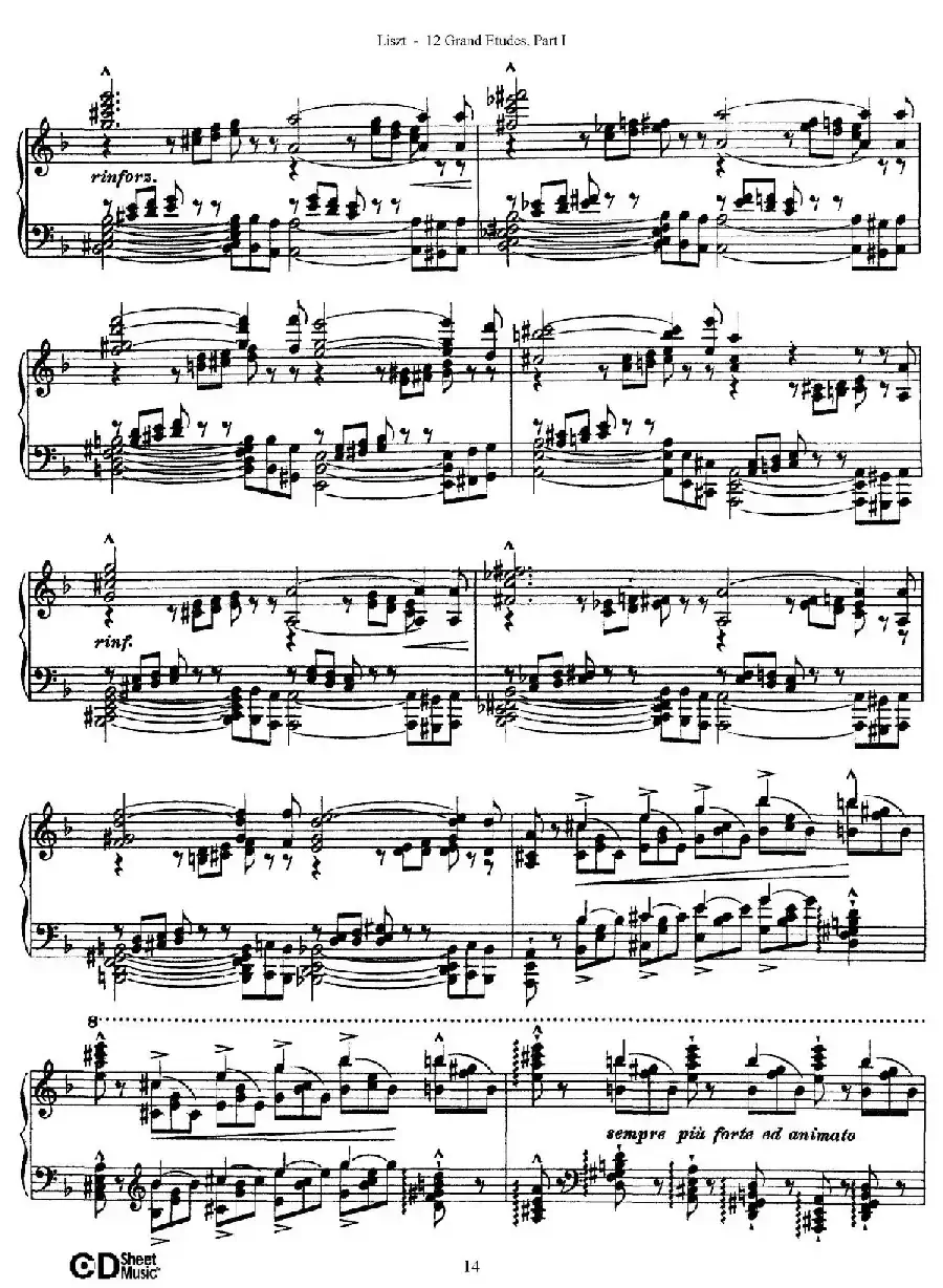 12 Grand Etudes S.137(12首华丽的练习曲·4)