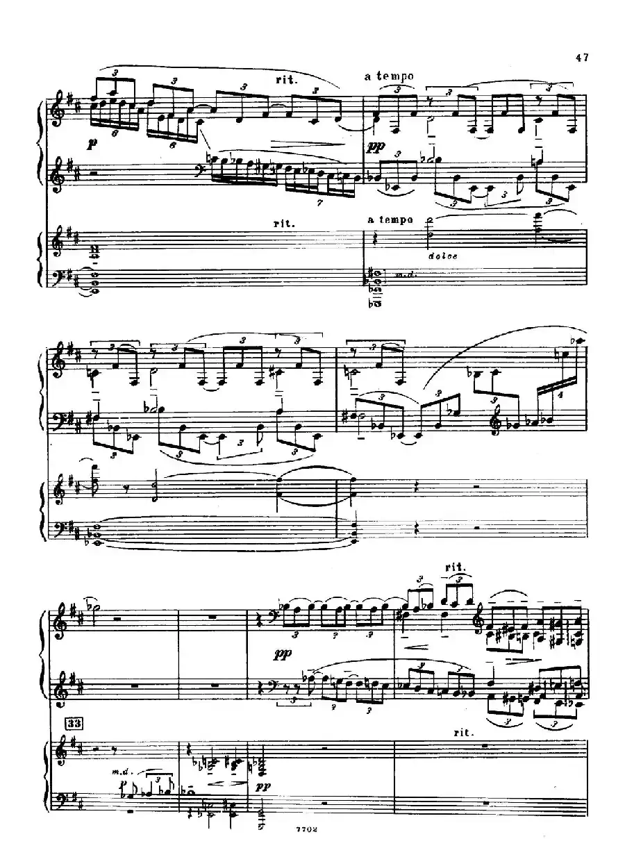 升f小调第一钢琴协奏曲 Op.1(双钢琴版)