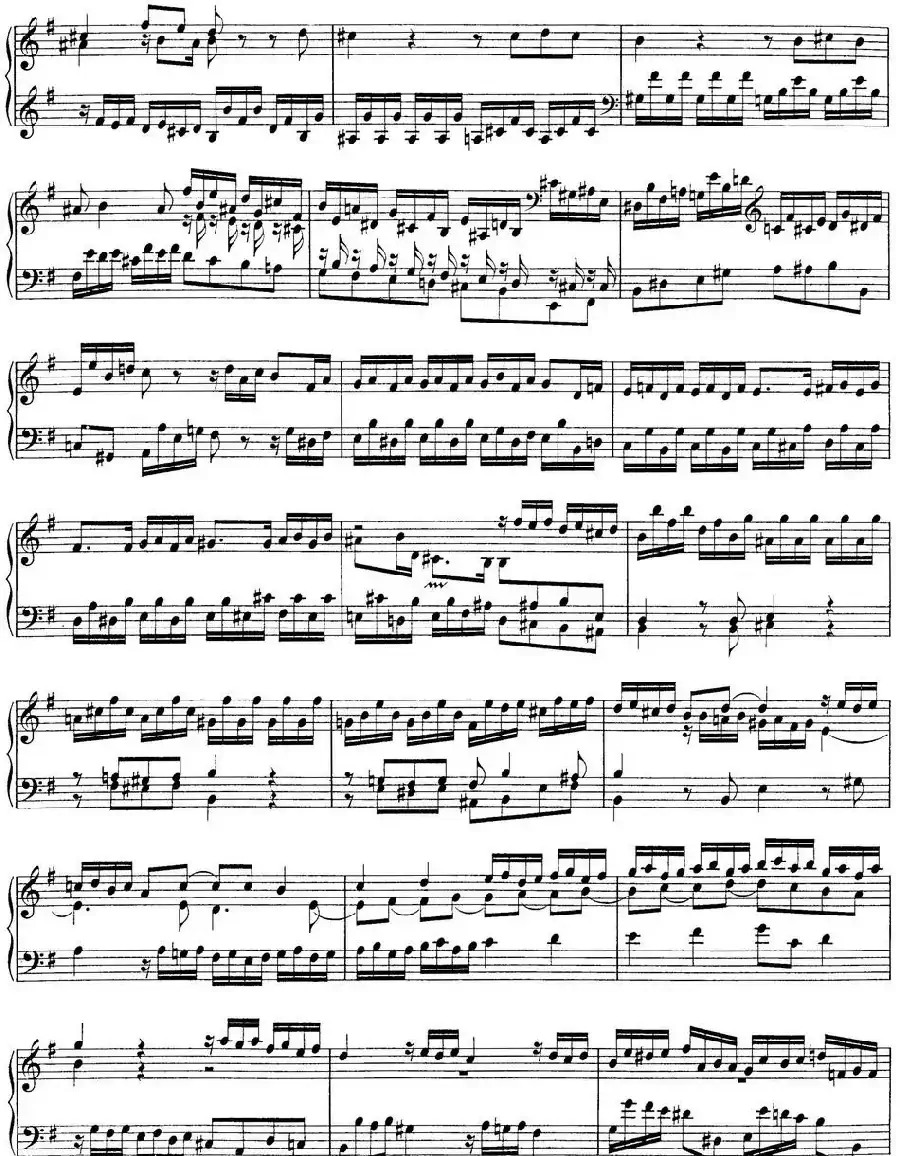 Toccata BWV 914(7首托卡塔·No.5 e小调)
