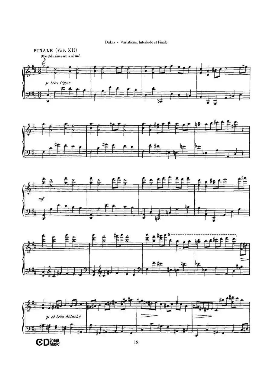 Variations, Interlude & Finale on theme de Rameau(拉摩主题变奏曲、间奏曲和终曲·第二部分)