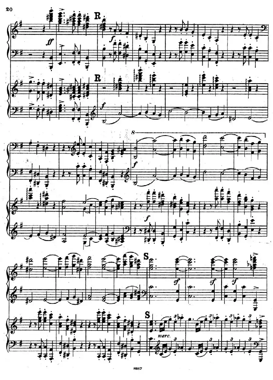 Symphony No.4 in e Minor Op.98(e小调第四交响曲·双钢琴)