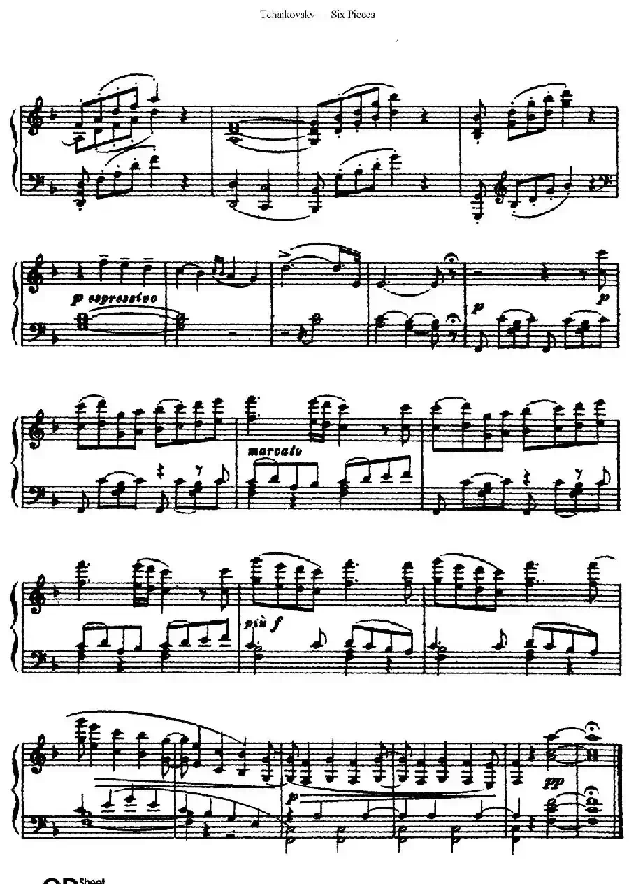 Six Pieces Op.51(6首小品·5)