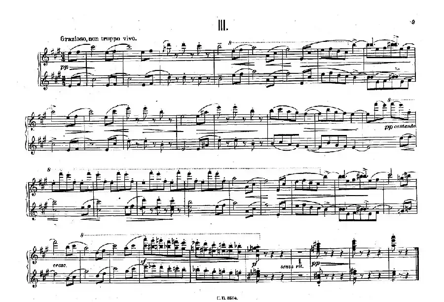 5 Waltzes Op.51-4 Hands(5首圆舞曲-四手联弹)