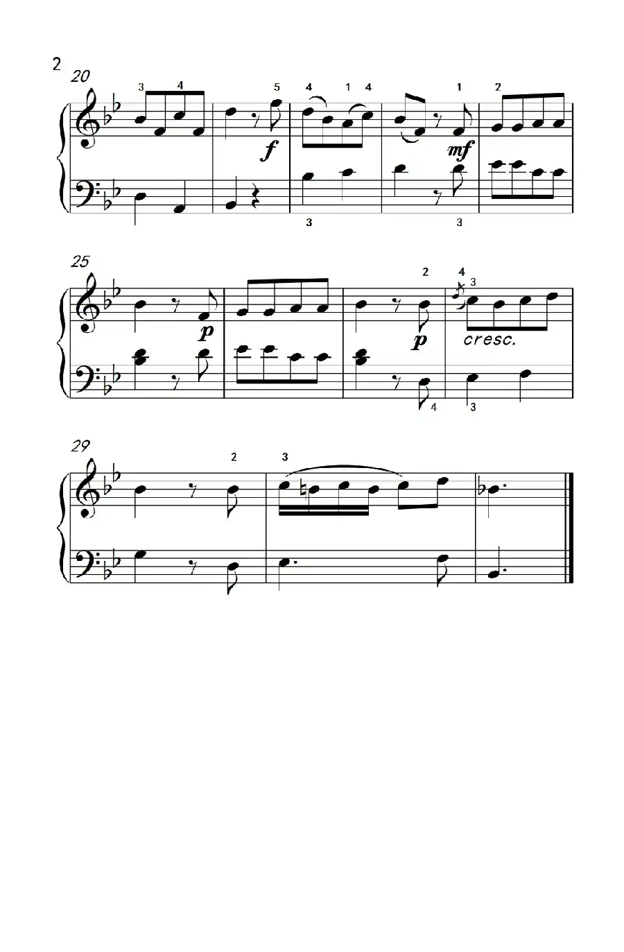 回旋曲(约翰·汤普森 成人钢琴教程 第二册)
