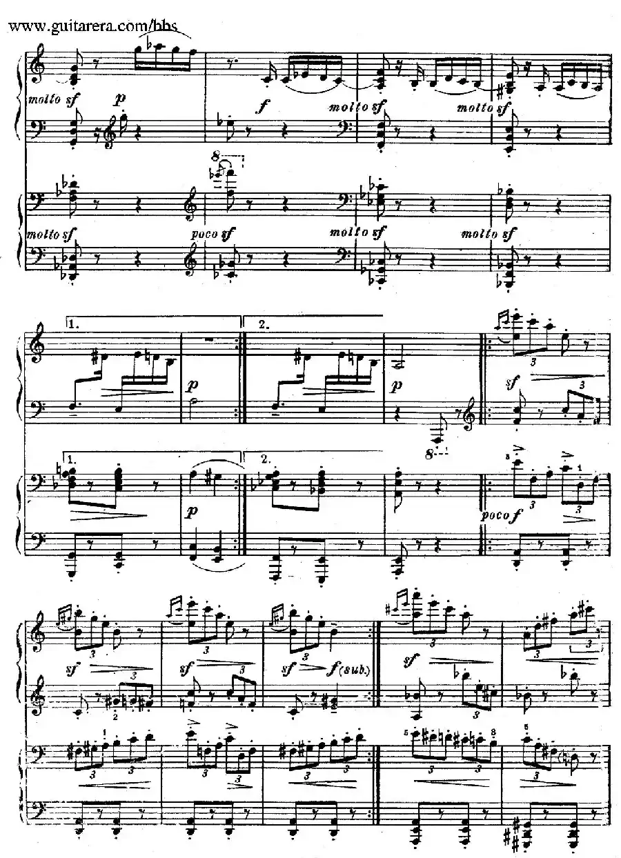 Variation on a Theme by Paganini(帕格尼尼主题变奏曲·双钢琴)