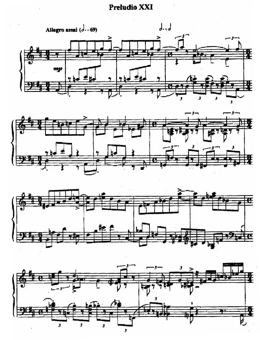 24 Preludes and Fugues Op.82(24首前奏曲与赋格·21)