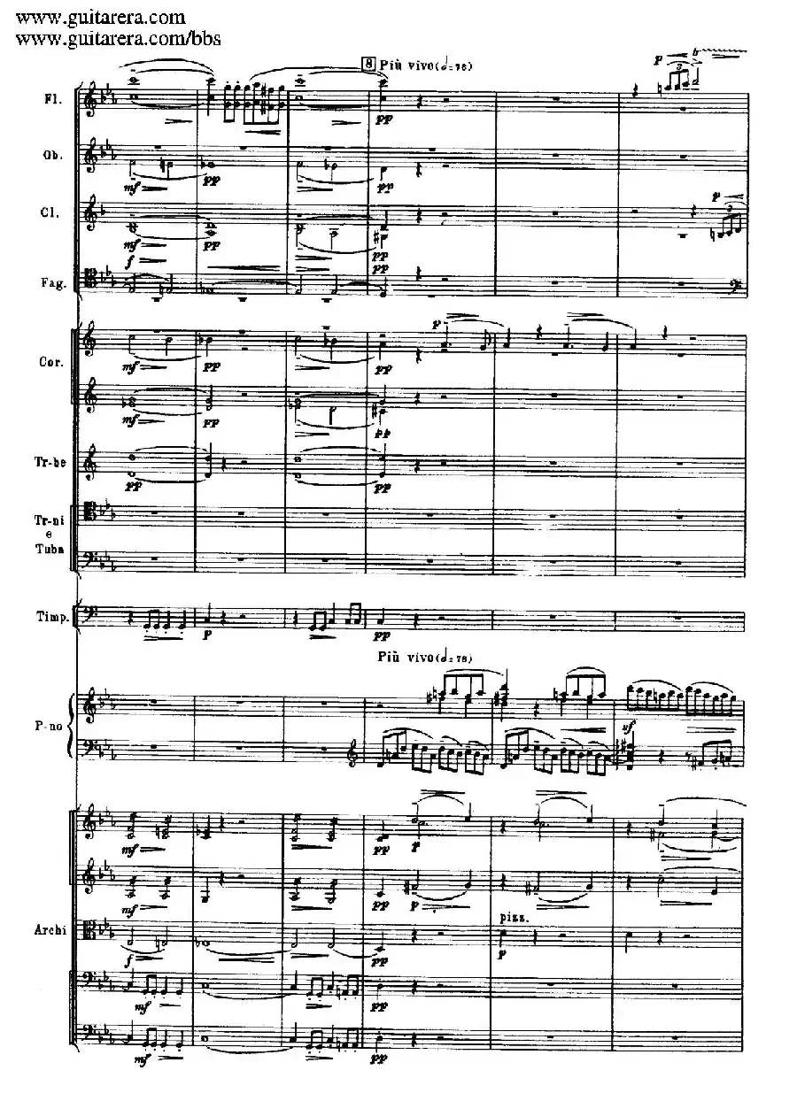 c小调第二钢琴协奏曲 Op.18(第一乐章总谱·P19——27)