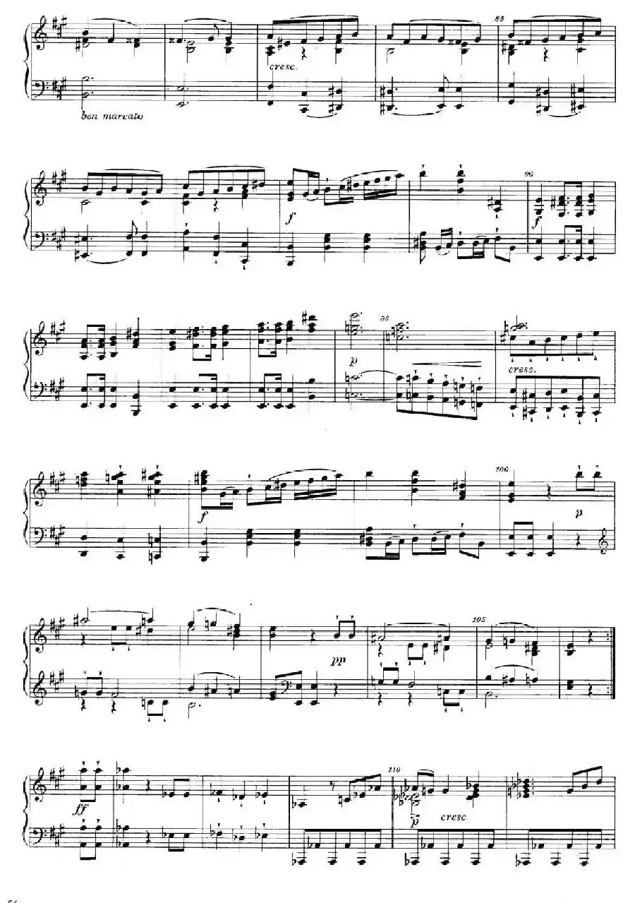 A大调钢琴大奏鸣曲（Grobe Sonate in A Major WWV 26）