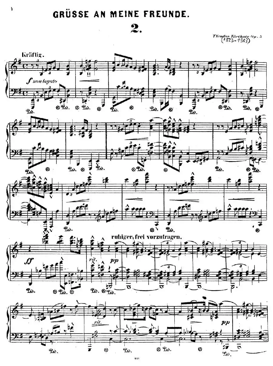 Gruesse An Meine Freunde Op.5(致朋友们的问候·2)