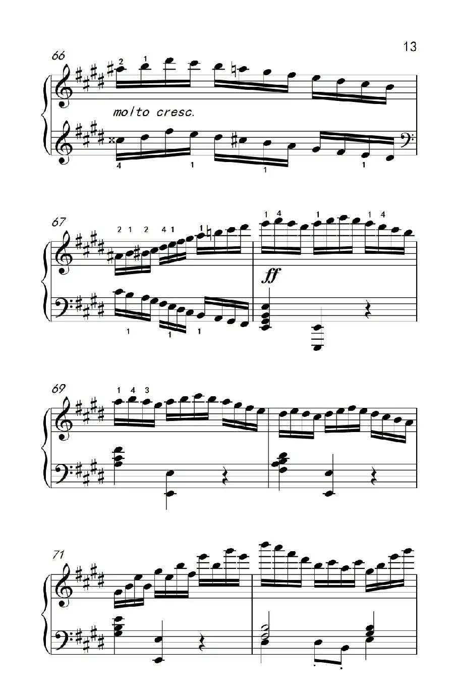 莫什科夫斯基 钢琴练习曲(第一首)