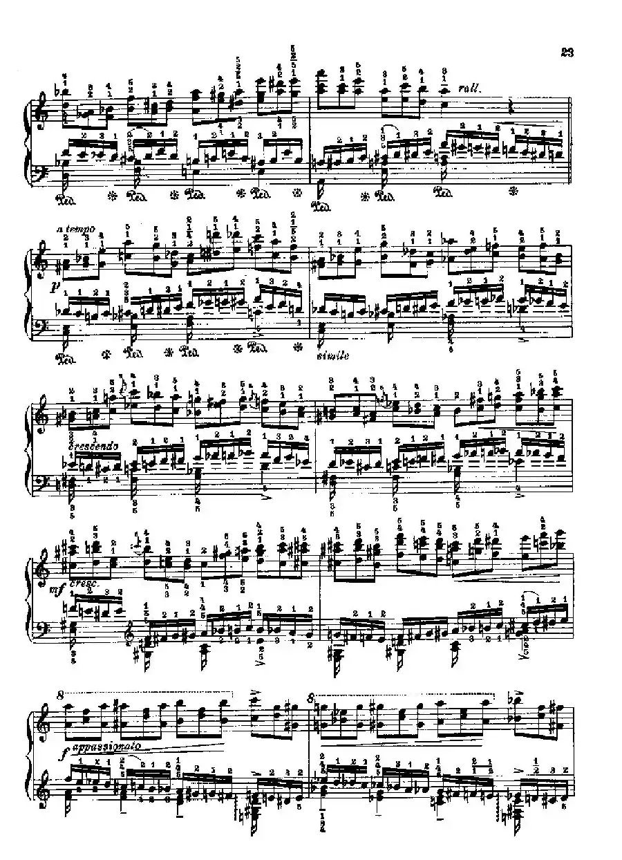 53首以肖邦练习曲为素材而作的练习曲(No.4)