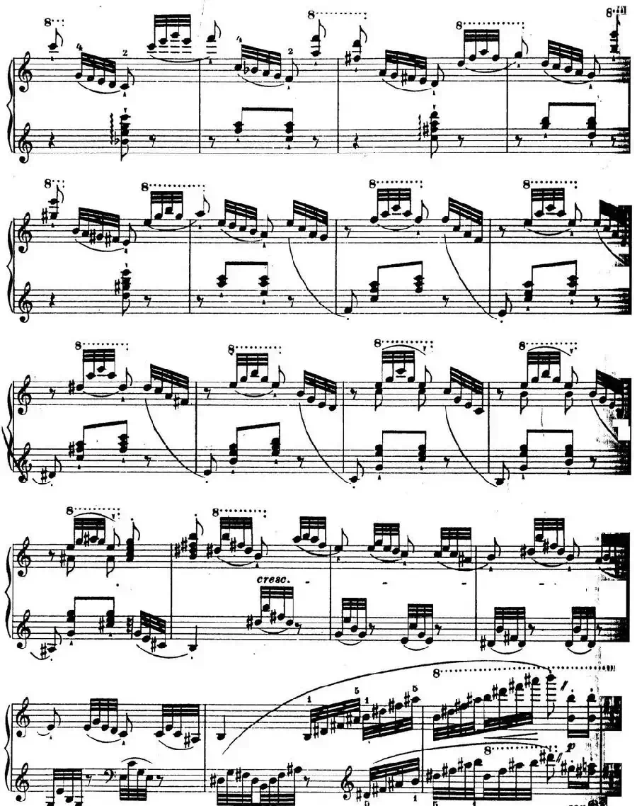 6首帕格尼尼大练习曲(La Chasse Etude Nr.5)