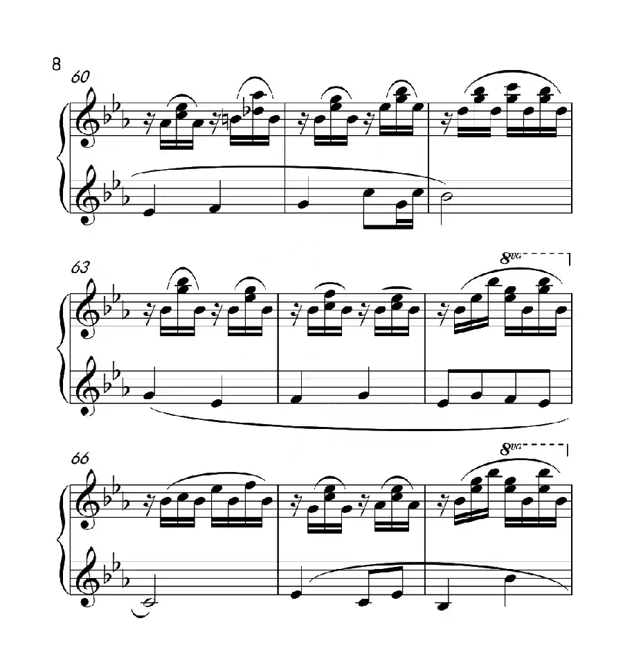 第六级B组 溪边嬉水(中国音乐学院钢琴考级作品1~6级)