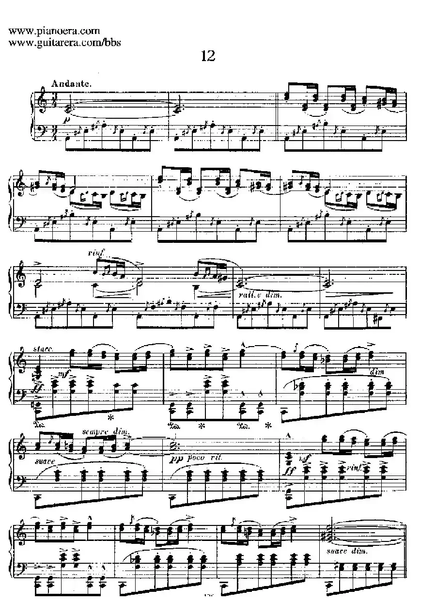 12 Spanish Danses Op.37(12首西班牙舞曲·12)