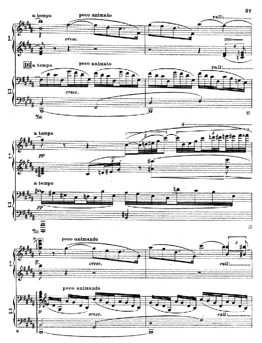 The Pines of Rome(交响诗《罗马的松树》·双钢琴)(第三部分:吉阿尼库伦山的松树)