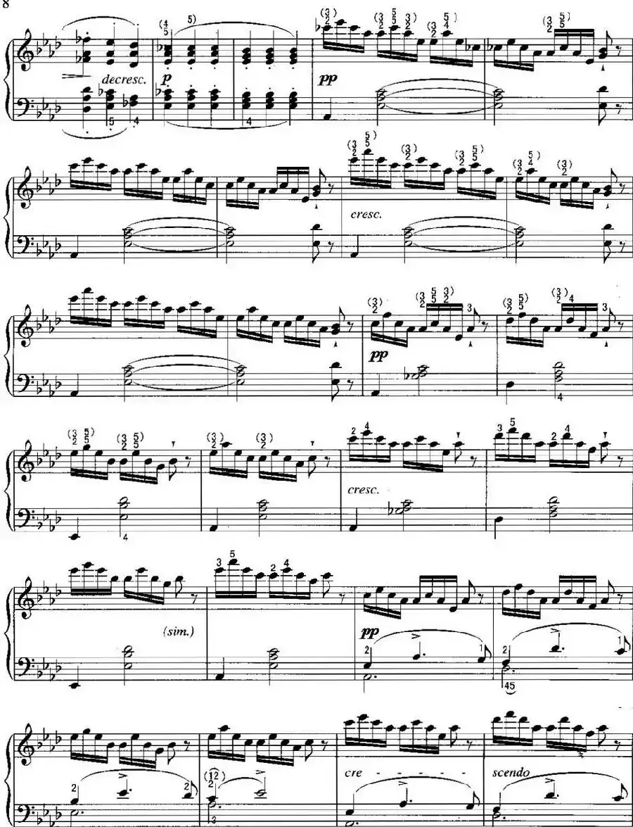 不可不弹的世界钢琴名曲:即兴曲(第4首)