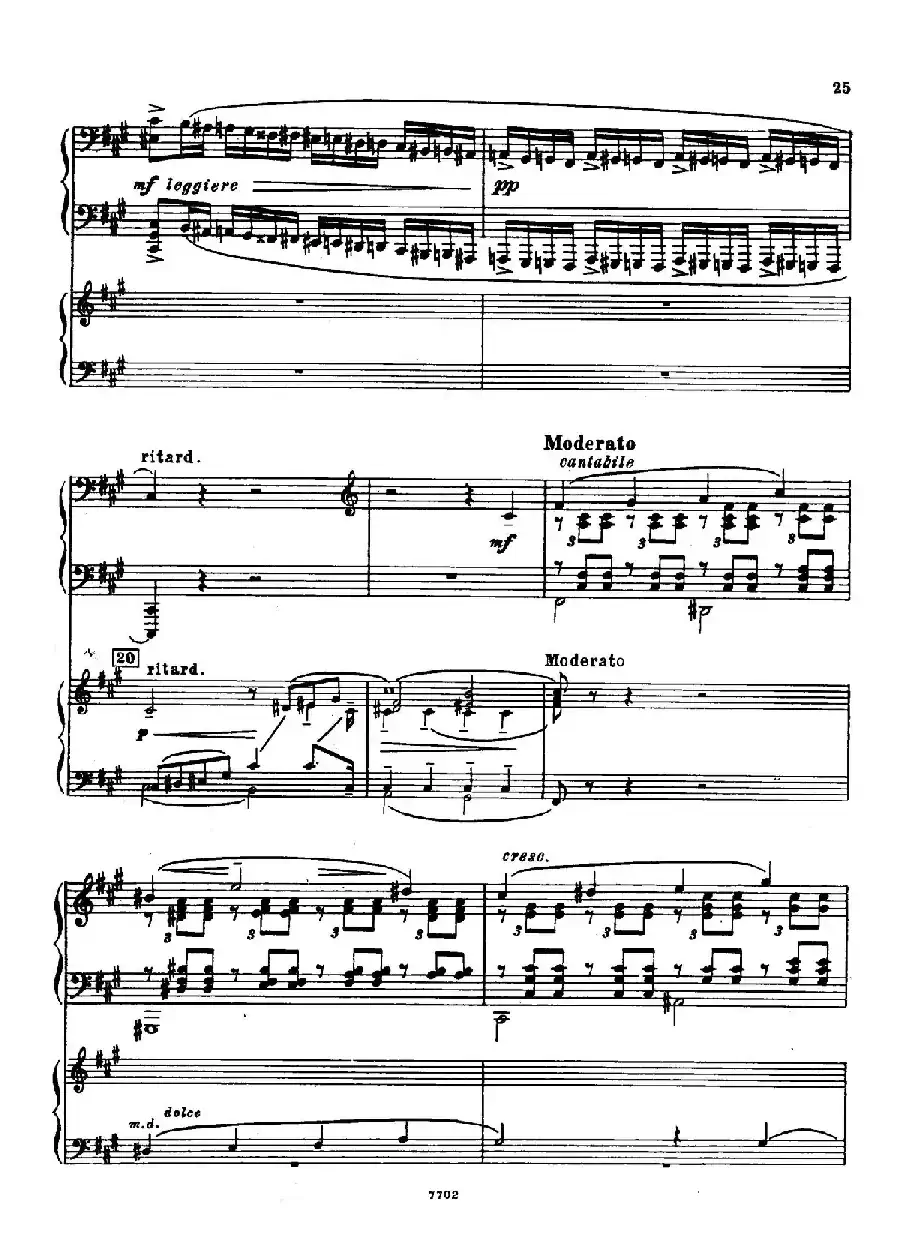 升f小调第一钢琴协奏曲 Op.1(双钢琴版)