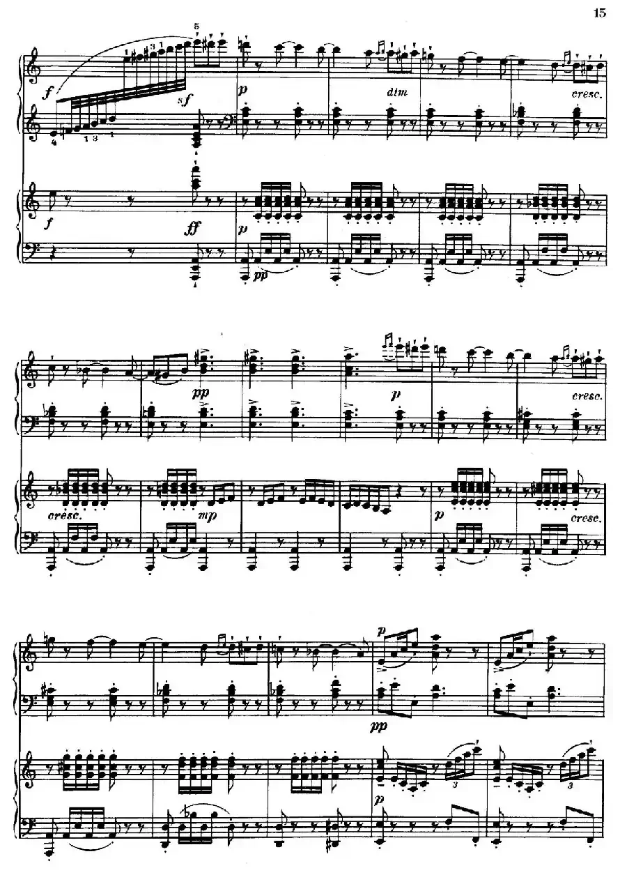 Introduction et Rondo Capriccioso Op.28(引子与随想回旋曲·双钢琴)