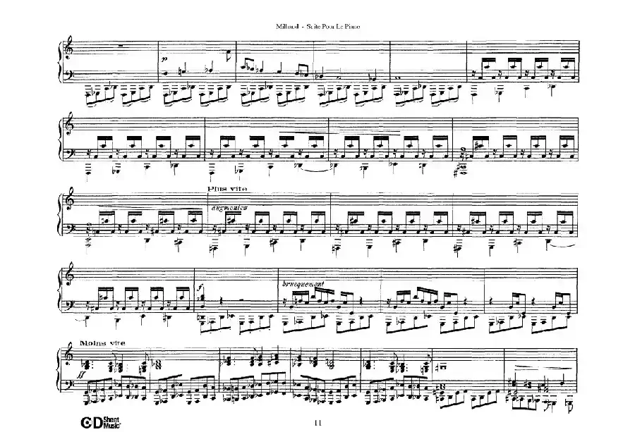 Suite Pour Le Piano Op.8(钢琴组曲·Ⅳ)