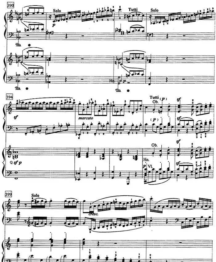 钢琴教程第八级 大型乐曲(C大调第一钢琴协奏曲 Op.15 第一乐章)