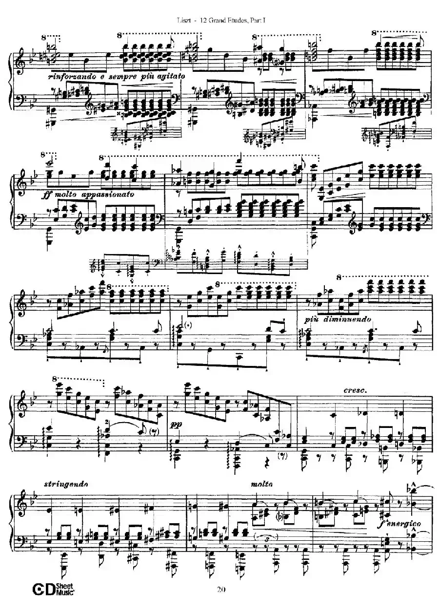 12 Grand Etudes S.137(12首华丽的练习曲·4)