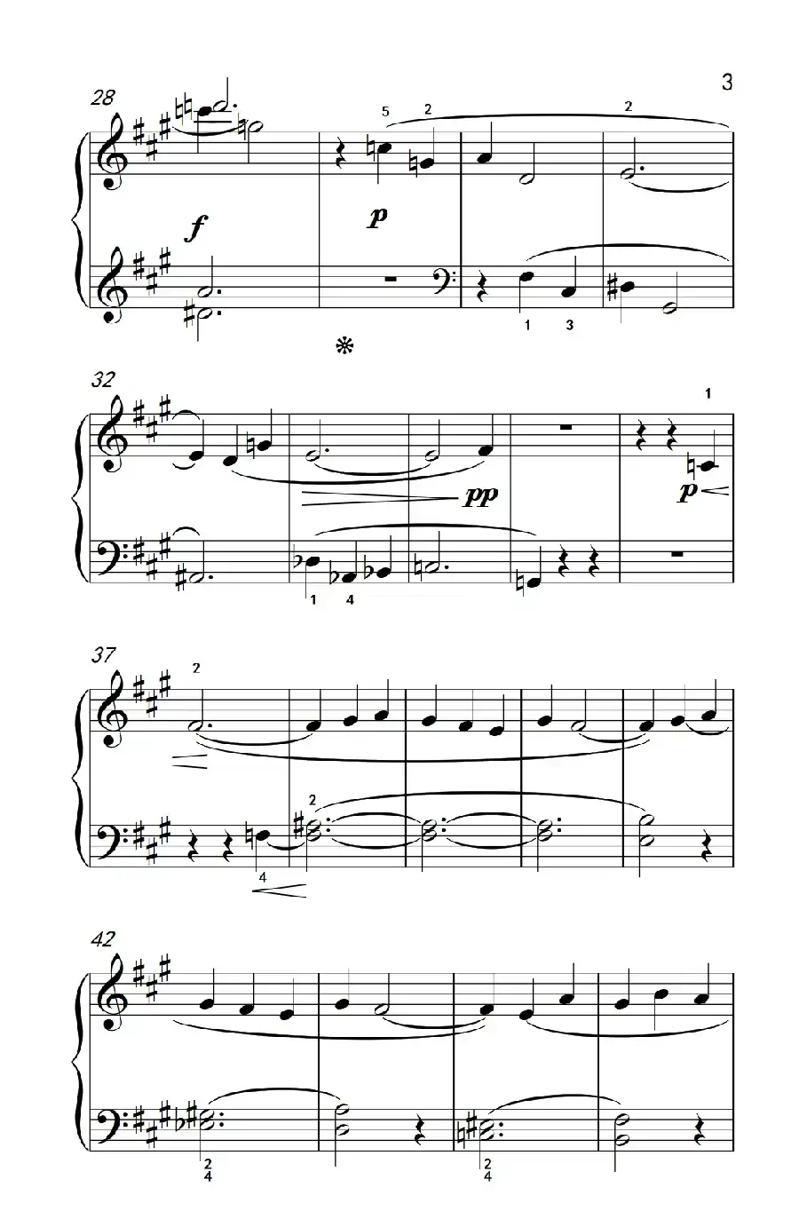 间奏曲(巴托克 小宇宙 钢琴教程 4)