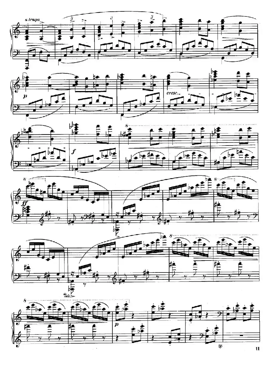 Four Rhapsodies Op.11(4首狂想曲·Ⅲ)