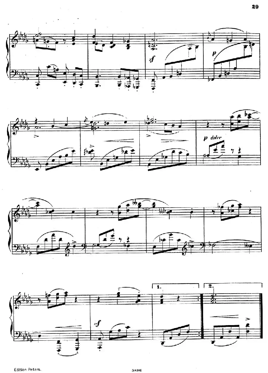 Waltzes Op.23(圆舞曲集·12、降D大调)
