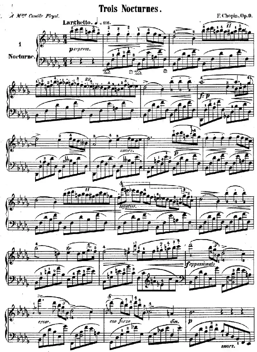 Trois Nocturnes Op.9(Ⅰ)