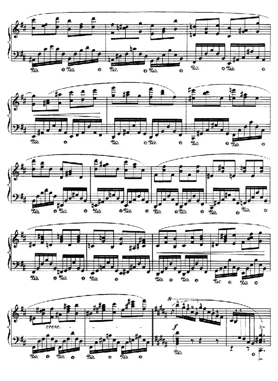 Piano Sonata No.3 in b Minor Op.58(b小调第三钢琴奏鸣曲·第四乐章)