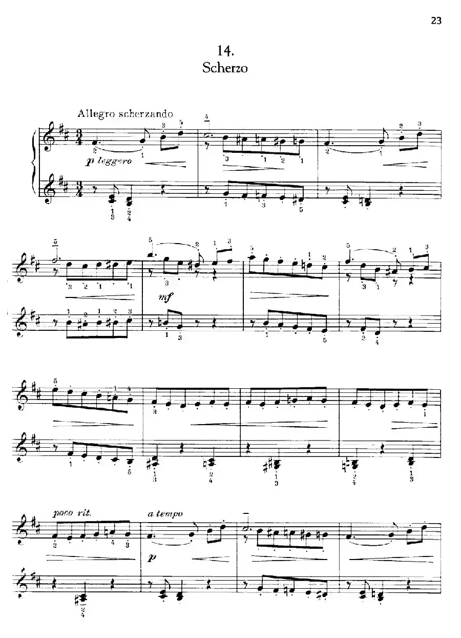 Thirty Pieces For Children Op.27(30首儿童钢琴曲 11—15)