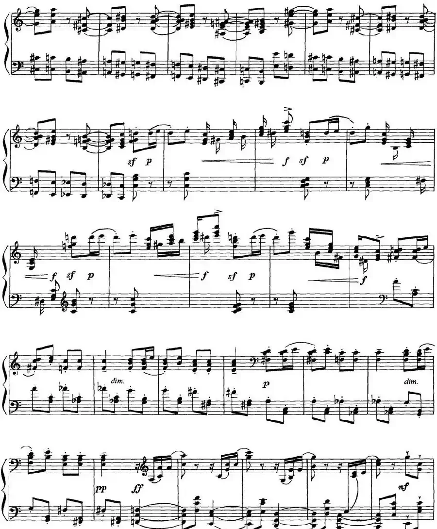 柴可夫斯基18首钢琴小品Op.72(18.Scene dansante(invitation au trepak))