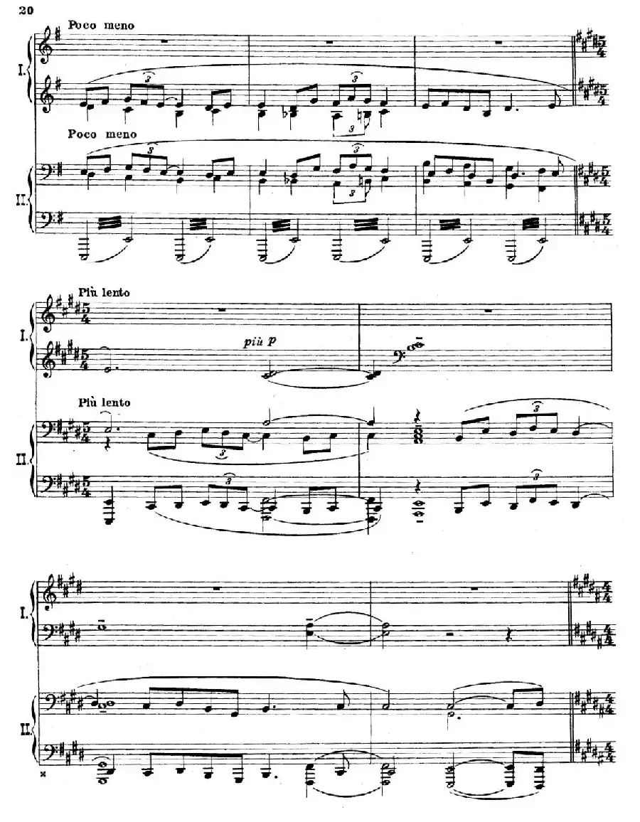The Pines of Rome(交响诗《罗马的松树》·双钢琴)(第二部分:卡塔科巴墓地的松树)