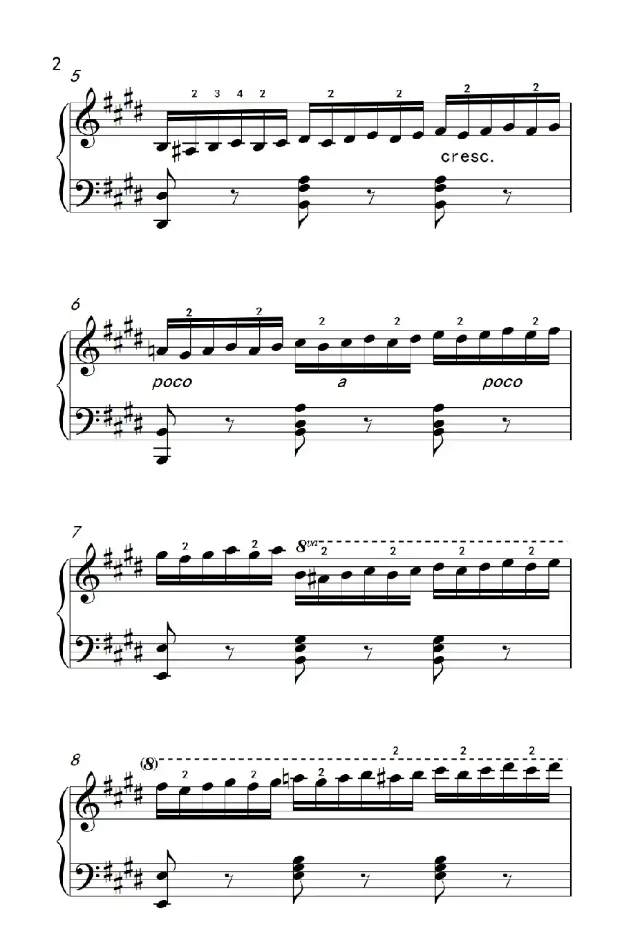 第七级3.练习曲(中央音乐学院 钢琴(业余)考级教程 7-9级)