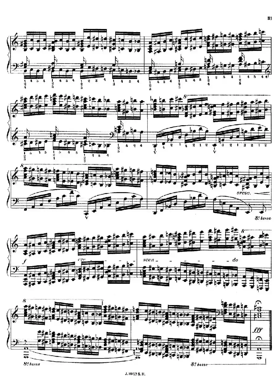 6 Etudes de Concert(6首音乐会练习曲·5)