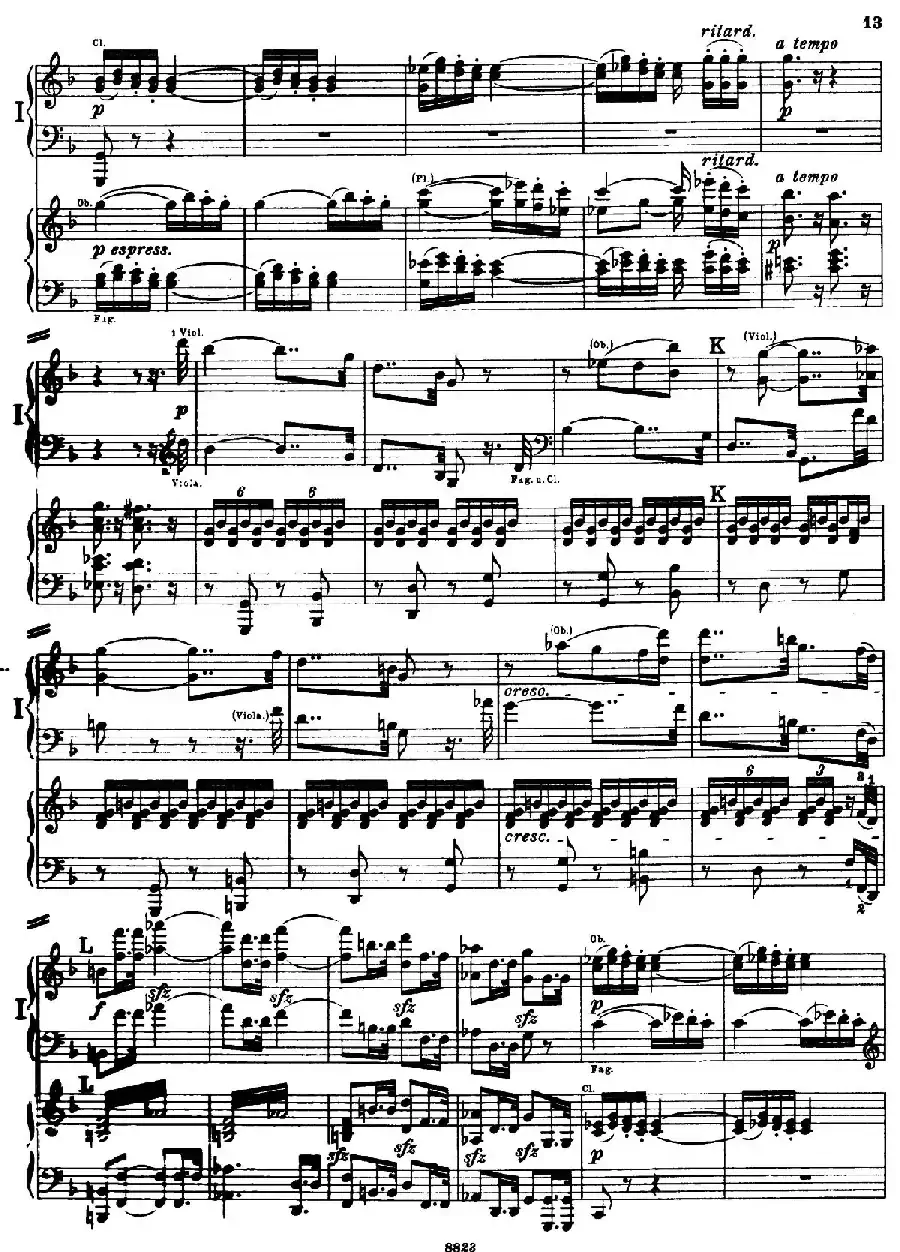 d小调第九交响曲 Op.125(双钢琴P13——22)